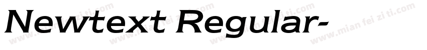 Newtext Regular字体转换